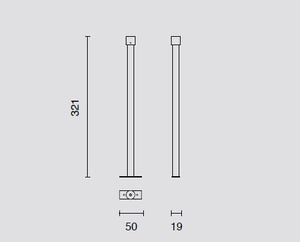 ASTE PER SOSPENSIONE RIGIDA SISTEMA BINARIO OUTY IP65 NERO