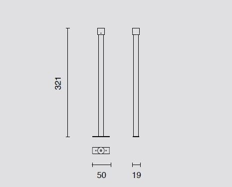 ASTE PER SOSPENSIONE RIGIDA SISTEMA BINARIO OUTY IP65 NERO