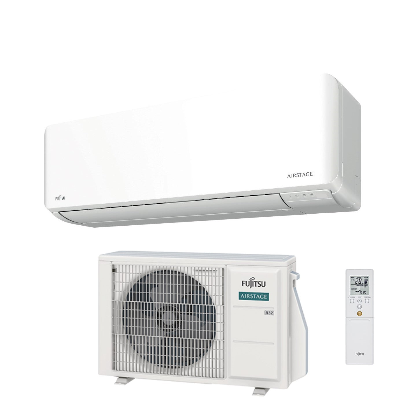 Climatizzatore Condizionatore Fujitsu Inverter serie KM AIRSTAGE 9000 Btu ASEH09KMCG R-32 Wi-Fi Integrato