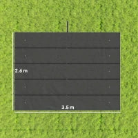 Tettuccio di Ricambio per Gazebo da Giardino con 10 Fori, Copertura in Poliestere Traspirante, Grigio