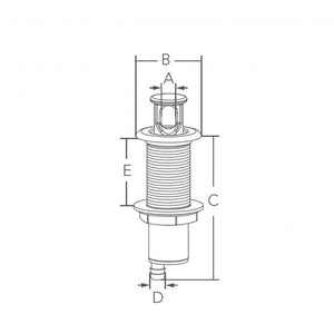 ATTACCO TRAINO SCI INOX