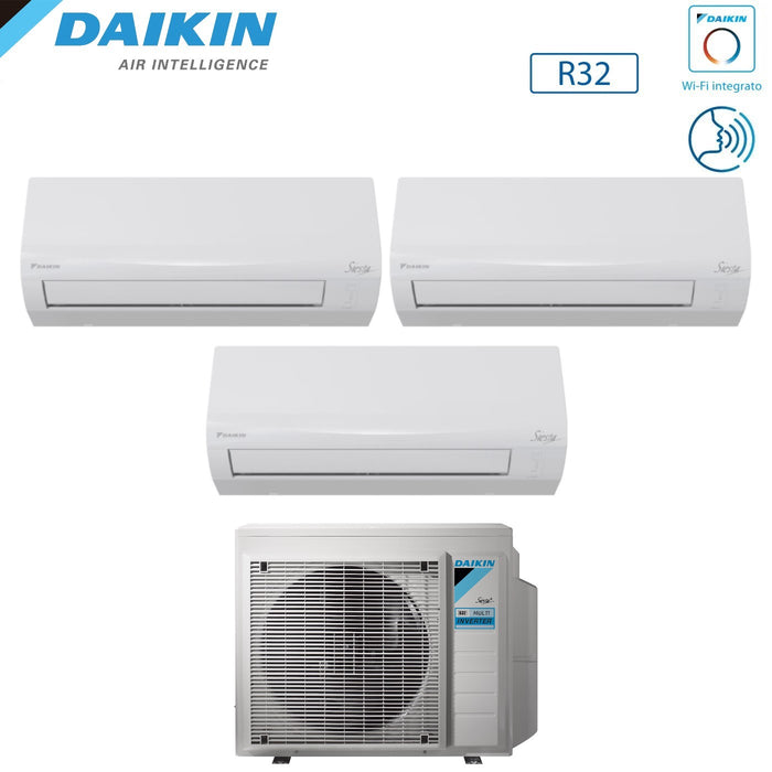 Climatizzatore Condizionatore Daikin Trial Split Inverter serie SIESTA 9+9+12 con 3AMXF52A R-32 Wi-Fi Integrato 9000+9000+12000