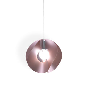 Sospensione Moderna Atom Polilux ® Pink Metal E Metallo Cromo 1 Luce E27