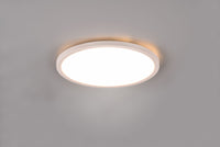 AUREO PLAFONIERA LED  18W 2200lm, 3000 - 6500K BORDO BIANCO CON TELECOMANDO MULTIFUNZIONE RETRO ILLUMINATA RGB D. 29CM DIMMERABILE