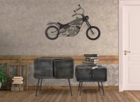 Mobiletto Iron School Coppia Cm  88X38X78 - Cm 70.5X30X58.5