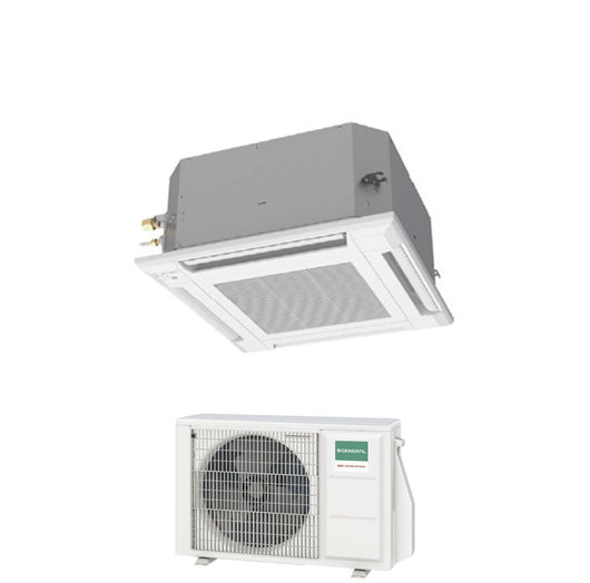 Climatizzatore Condizionatore General Fujitsu Cassetta a 4 Vie Inverter serie KVLA ECO 12000 Btu AUXG12KVLA-E R-32 Wi-Fi Optional Griglia Inclusa