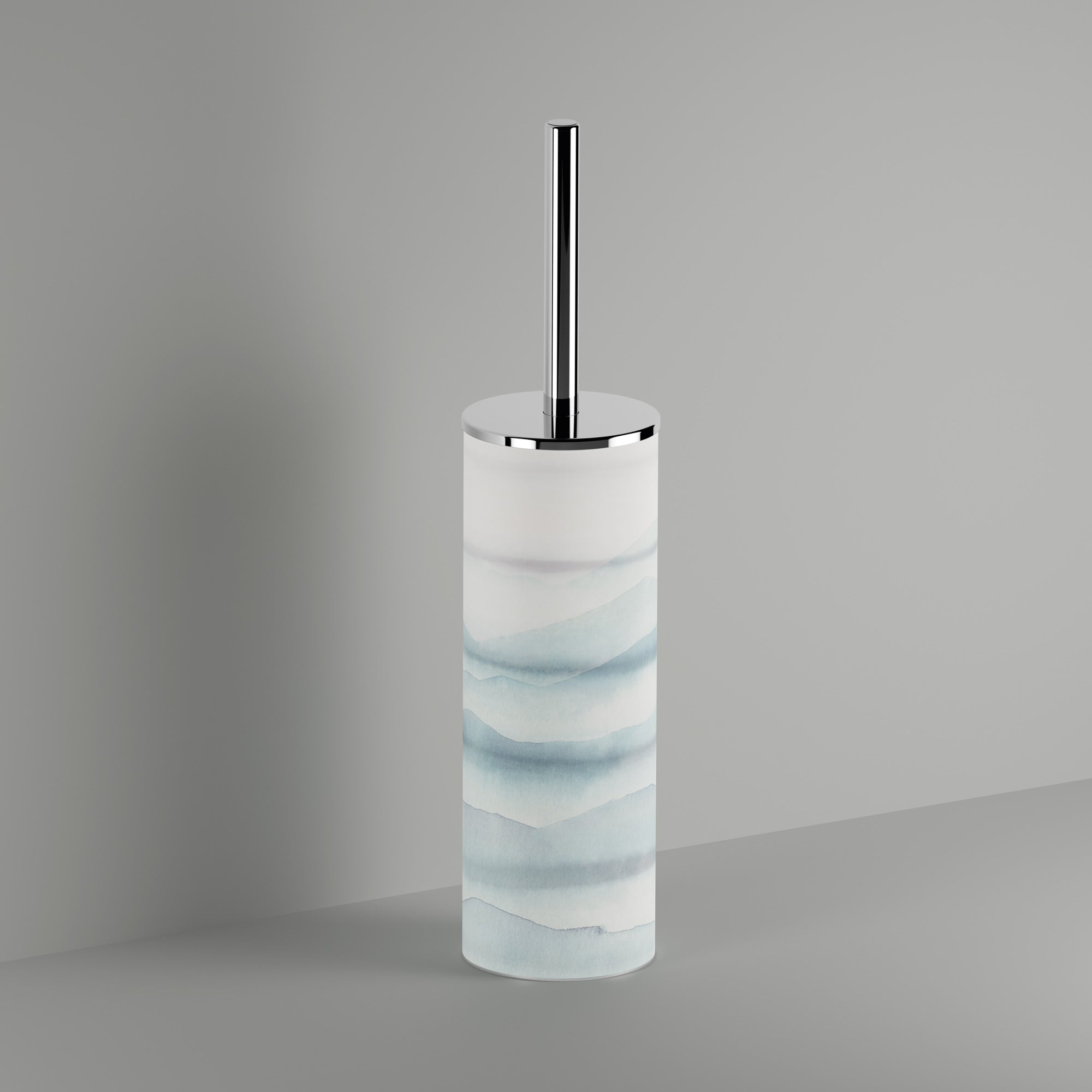 Inda - Scopino bagno da appoggio My Art - Nebula interno bianco