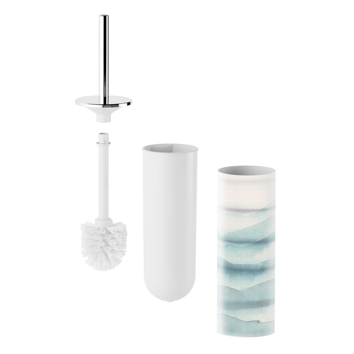 Inda - Scopino bagno da appoggio My Art - Nebula interno bianco