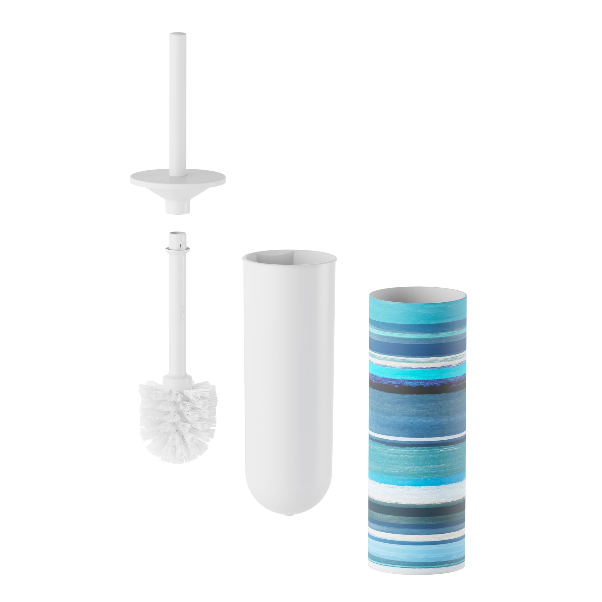 Inda - Scopino bagno da appoggio My Art - Mare interno bianco