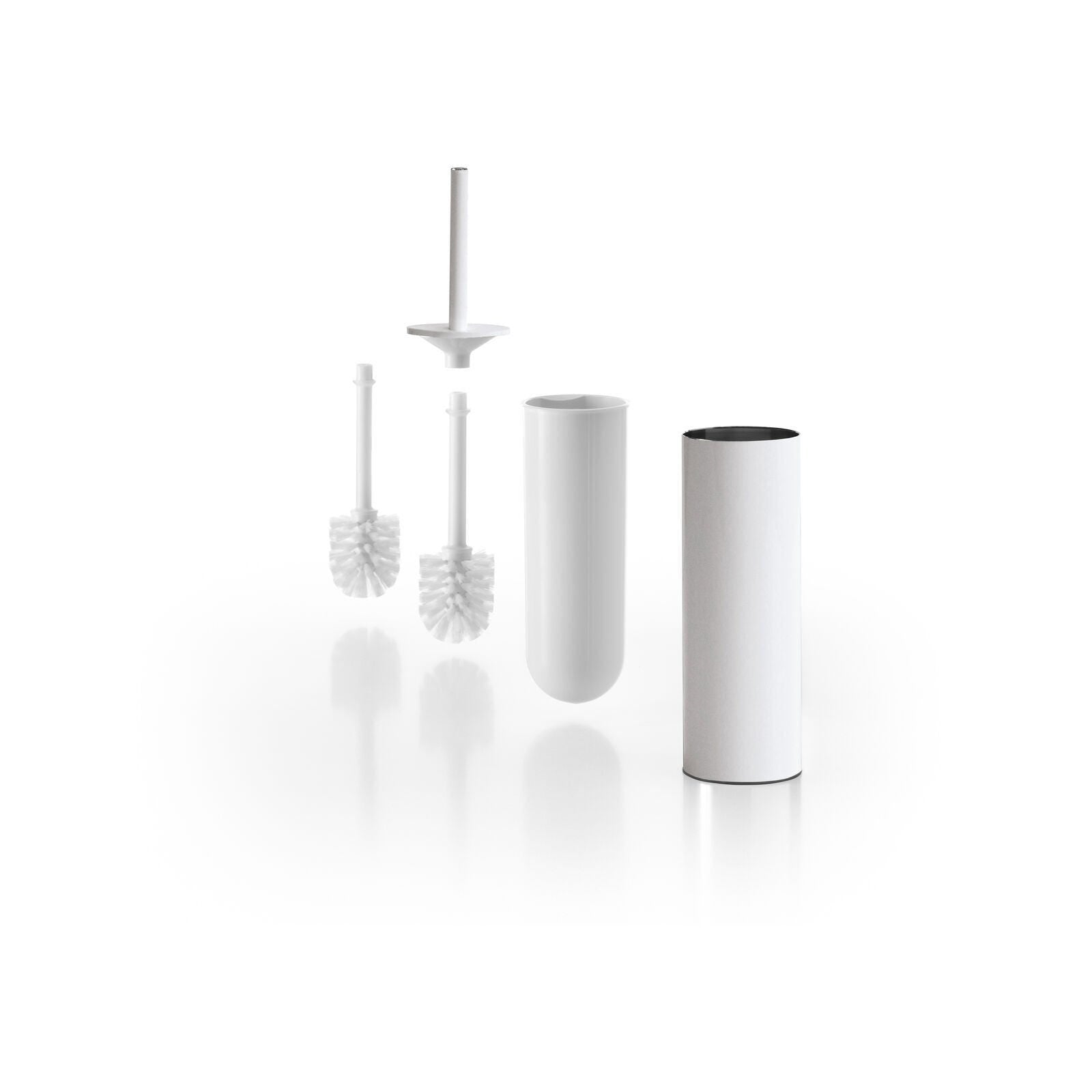 Inda - Portascopino da parete/da appoggio My Love bianco opaco