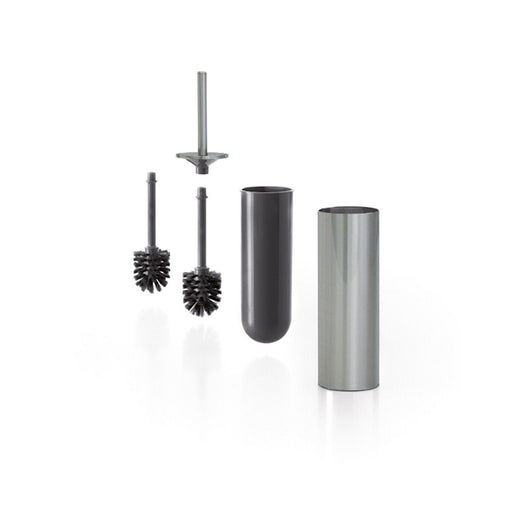 Inda - Portascopino da parete/da appoggio My Love nickel spazzolato