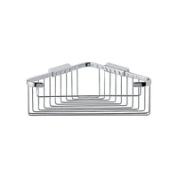 Inda - Cestino portaoggetti doccia angolare cromo lucido