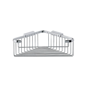 Inda - Cestino portaoggetti doccia angolare cromo lucido