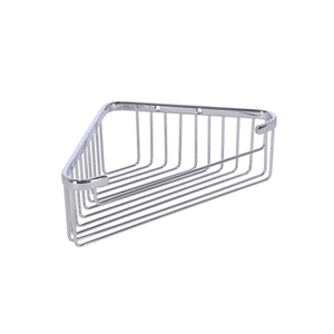 Inda - Cestino portaoggetti doccia angolare cromo lucido