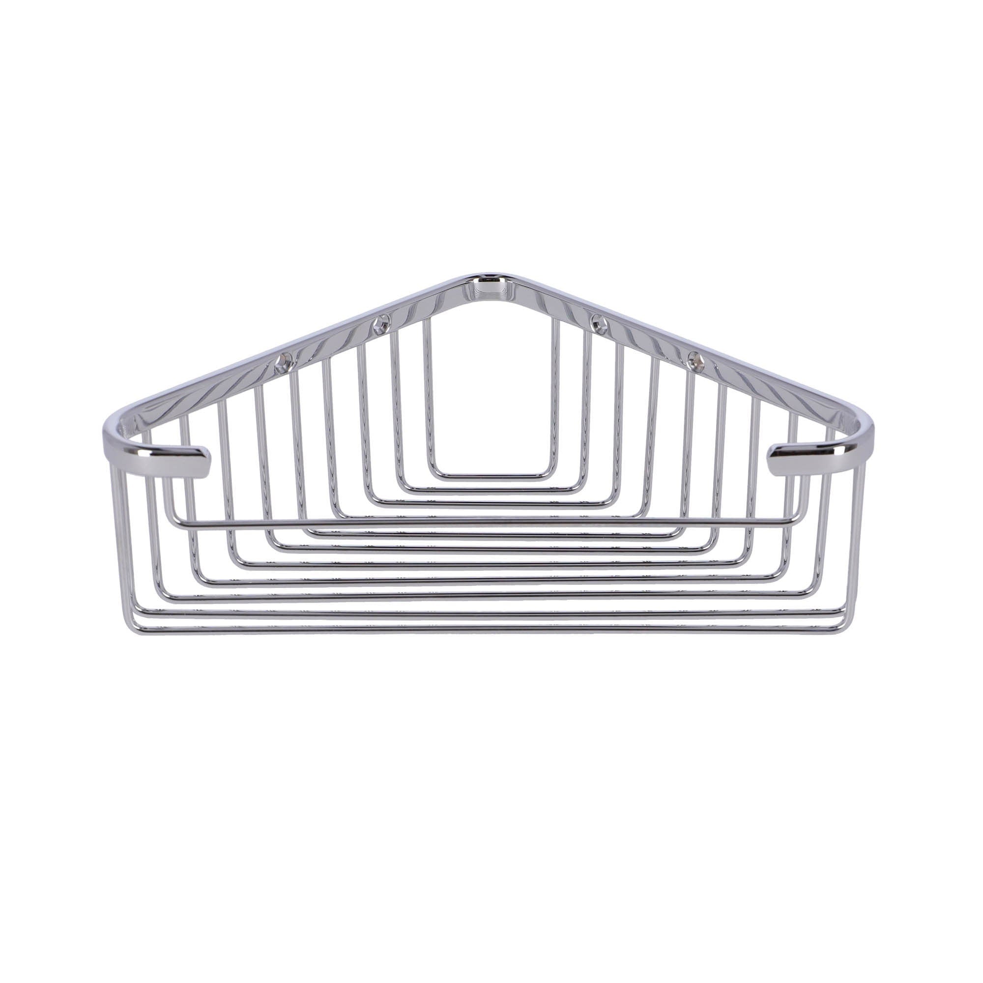 Inda - Cestino portaoggetti doccia angolare cromo lucido
