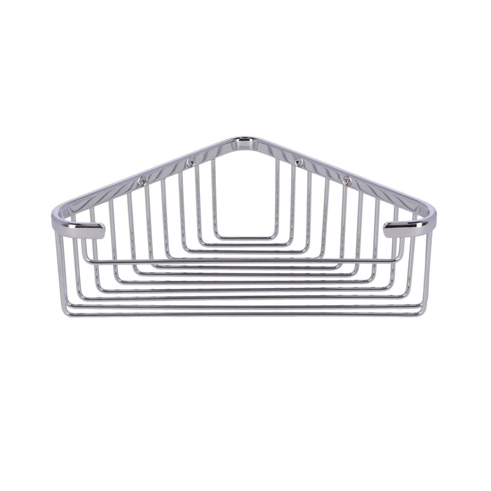 Inda - Cestino portaoggetti doccia angolare cromo lucido