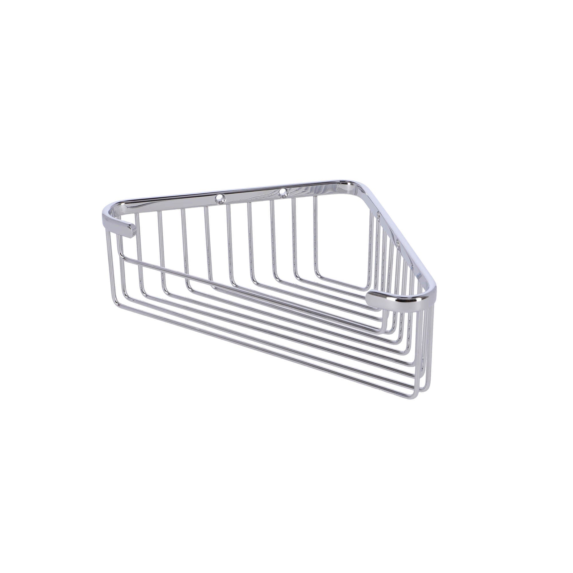 Inda - Cestino portaoggetti doccia angolare cromo lucido