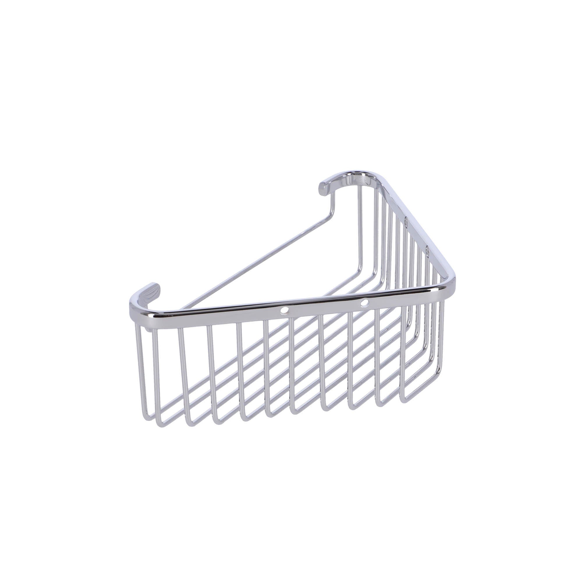 Inda - Cestino portaoggetti doccia angolare cromo lucido