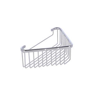 Inda - Cestino portaoggetti doccia angolare cromo lucido