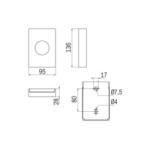 Inda - Distributore di sacchetti igienici nero