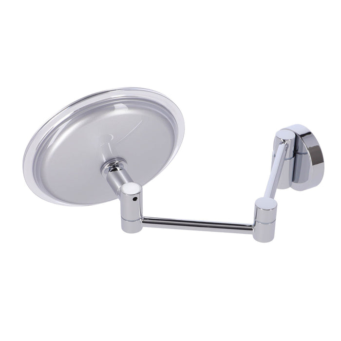 Inda - Specchio ingranditore tondo 3x a parete doppio braccio snodato cromo