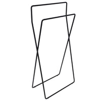 Inda - Piantana con 2 porta asciugamani in ottone nero