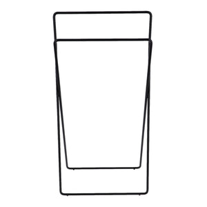 Inda - Piantana con 2 porta asciugamani in ottone nero