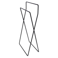 Inda - Piantana con 2 porta asciugamani in ottone nero