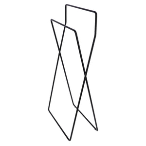 Inda - Piantana con 2 porta asciugamani in ottone nero