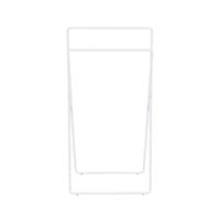 Inda - Piantana con 2 porta asciugamani in ottone bianco opaco