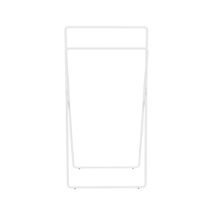 Inda - Piantana con 2 porta asciugamani in ottone bianco opaco