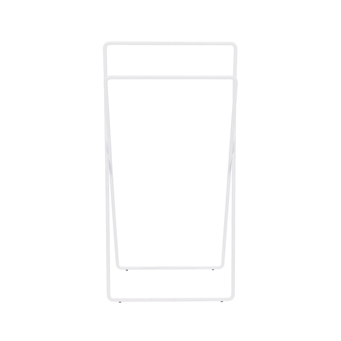 Inda - Piantana con 2 porta asciugamani in ottone bianco opaco