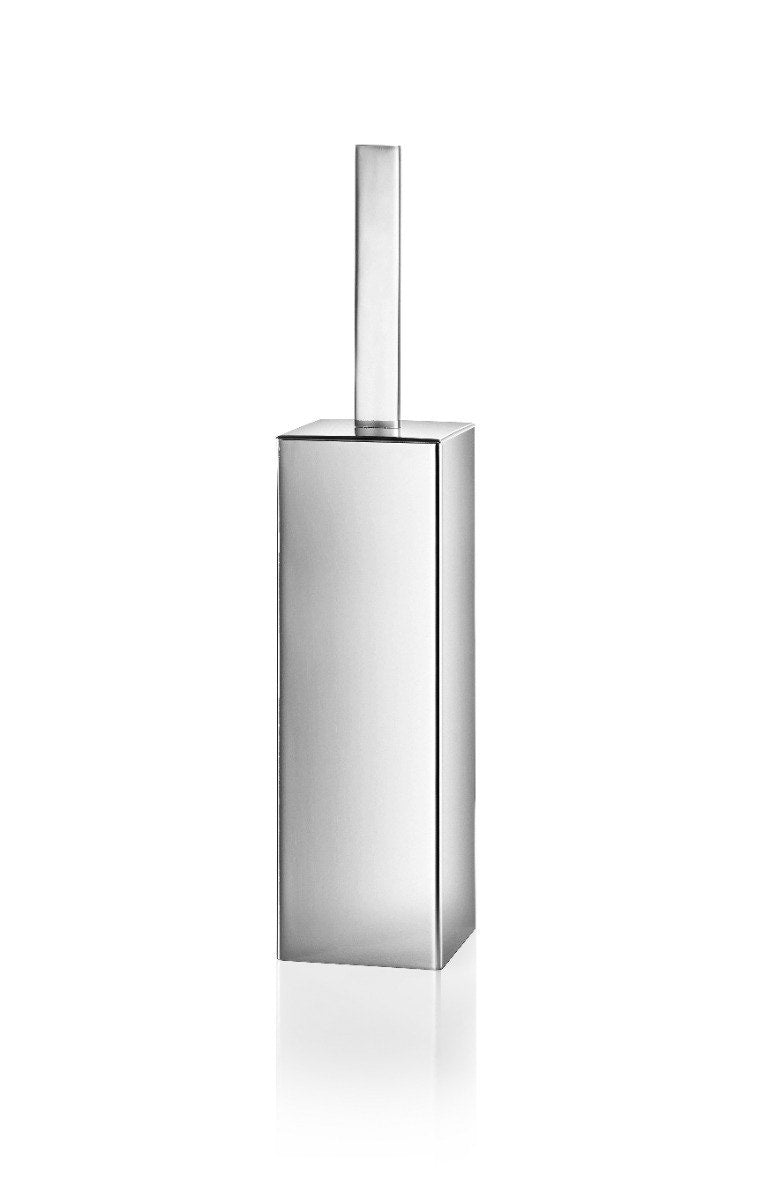 Inda - Portascopino da parete/da appoggio My Way in acciaio lucido / bianco