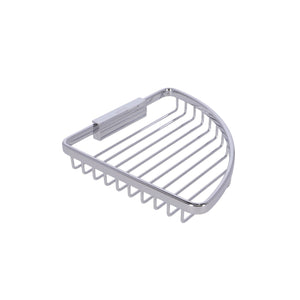 Inda - Cestino portaoggetti L.19 H.4 cm angolare sganciabile ottone cromato