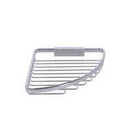 Inda - Cestino portaoggetti L.19 H.4 cm angolare sganciabile ottone cromato