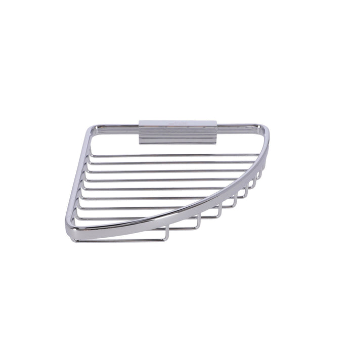 Inda - Cestino portaoggetti L.19 H.4 cm angolare sganciabile ottone cromato