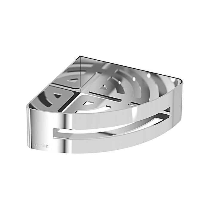 Inda - Cestino portaoggetti L.17 H.6 cm angolare sganciabile acciaio lucido