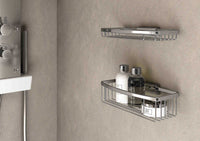 Inda - Cestino portaoggetti L.26 H.8 cm sganciabile alto in ottone cromato