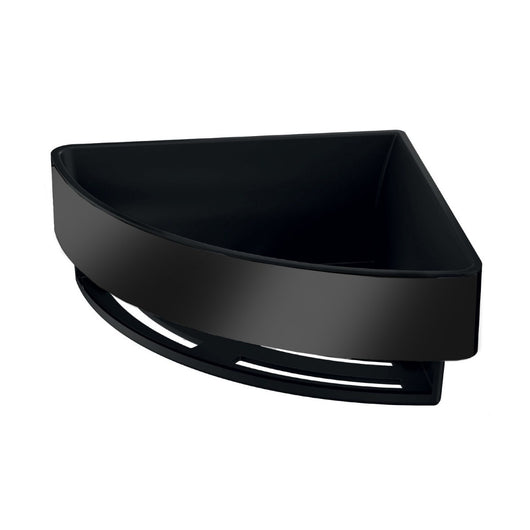 Inda - Cestino portaoggetti L.18 H.7 cm angolare estraibile in acciaio nero