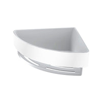 Inda - Cestino portaoggetti L.18 H.7 cm angolare estraibile in acciaio bianco