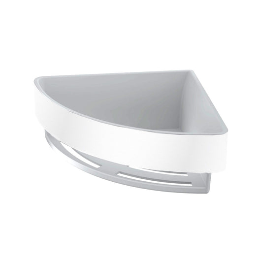 Inda - Cestino portaoggetti L.18 H.7 cm angolare estraibile in acciaio bianco