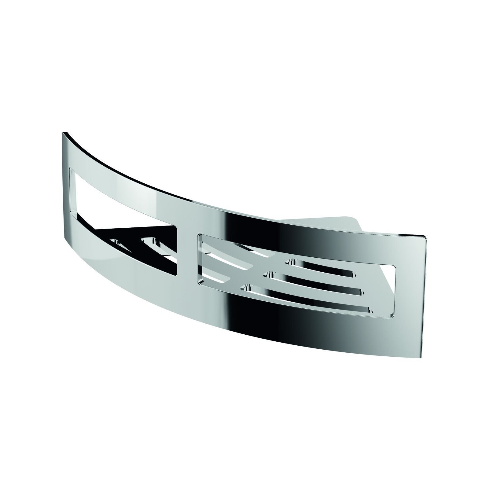 Inda - Cestino portaoggetti L.18 H.8 cm angolare cromo lucido