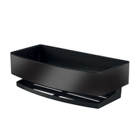 Inda - Cestino portaoggetti L.22 H.7 cm angolare in acciaio verniciato nero