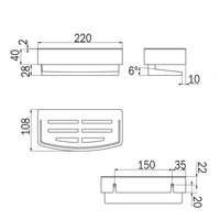 Inda - Cestino portaoggetti L.22 H.7 cm in acciaio verniciato bianco