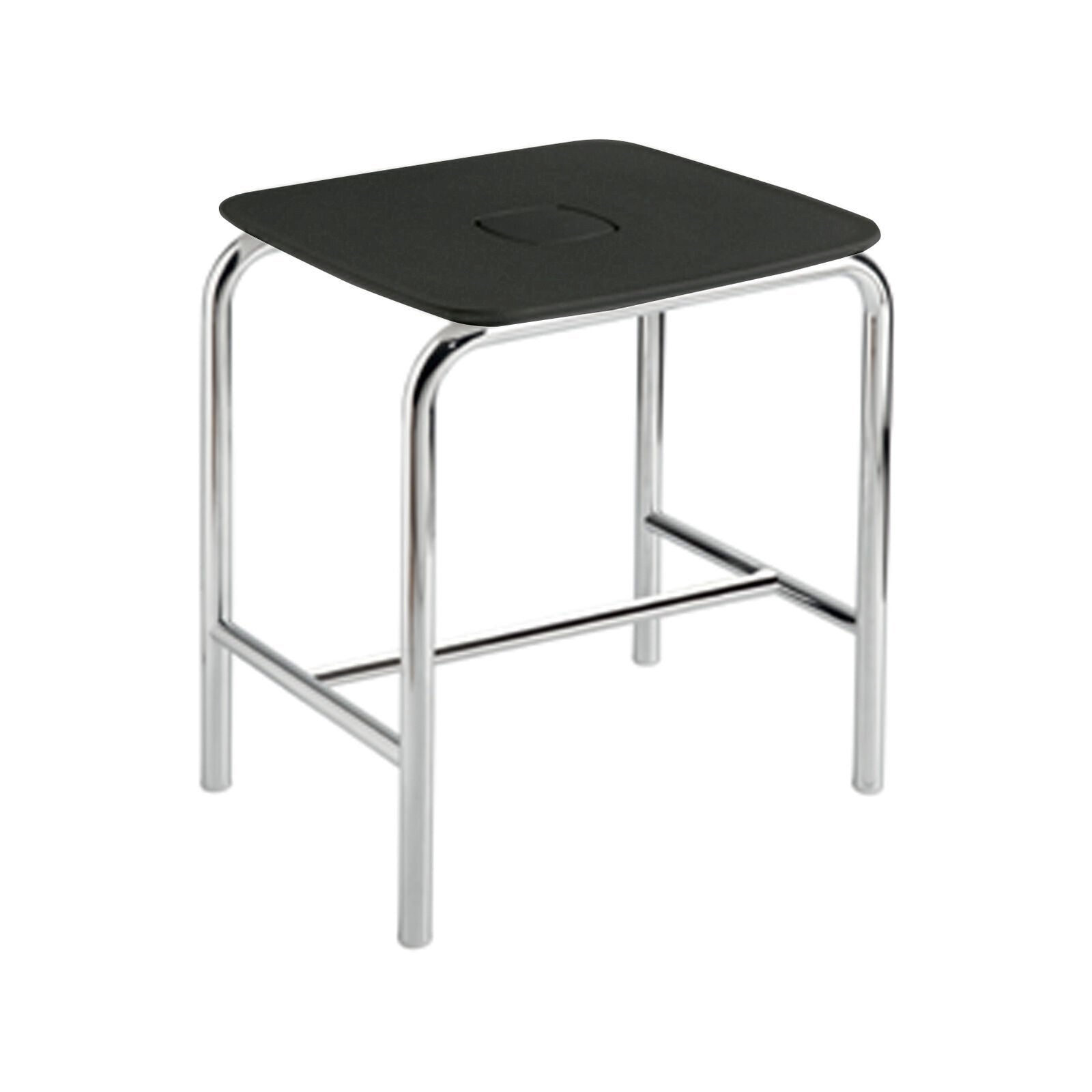 Inda - Sgabello con seduta in ABS in nero
