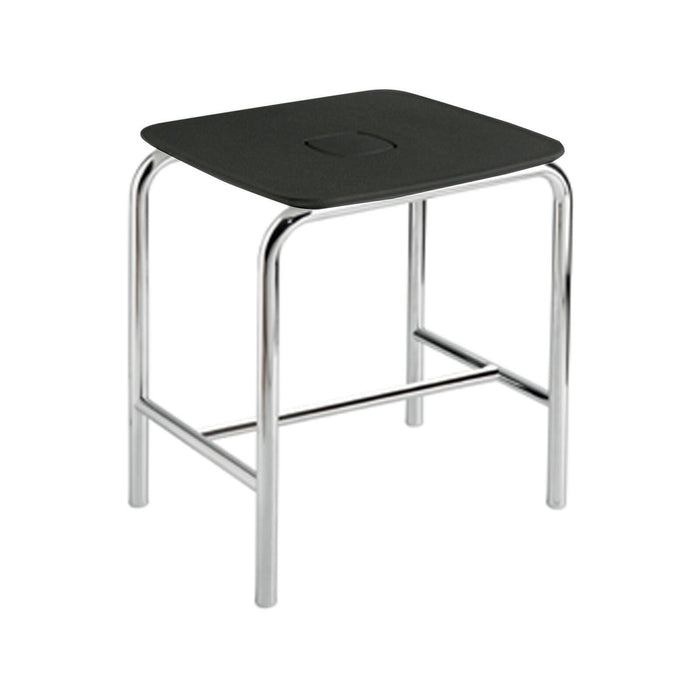 Inda - Sgabello con seduta in ABS in nero