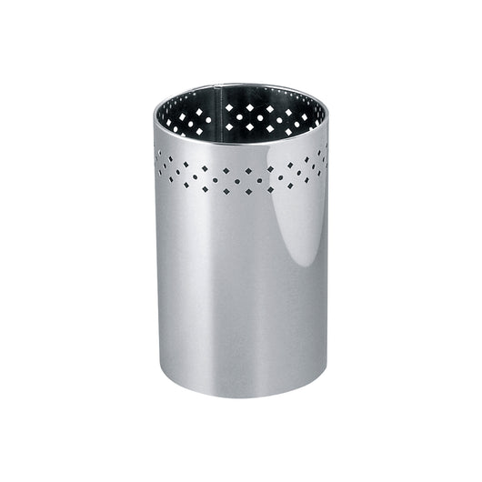 Inda - Pattumiera con base antiscivolo 10 lt in acciaio lucido