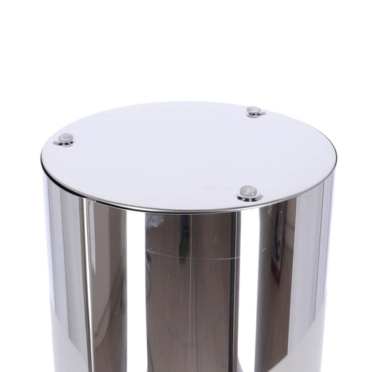 Inda - Pattumiera con base antiscivolo 10 lt in acciaio lucido