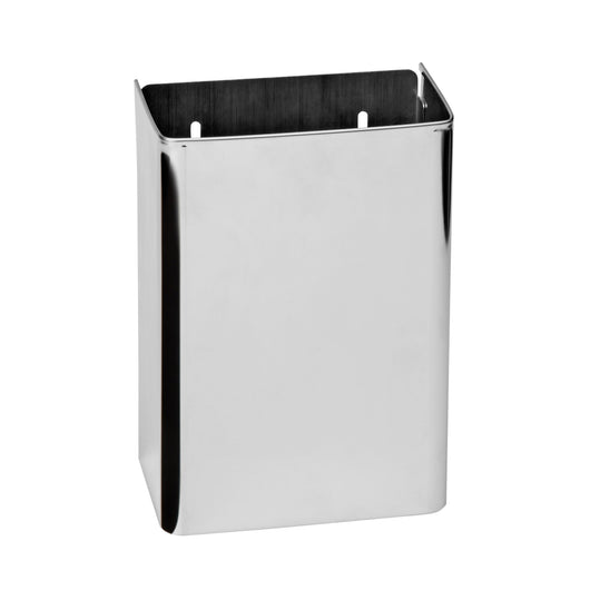 Inda - Pattumiera a muro 4 Lt in acciaio lucido