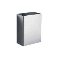 Inda - Pattumiera da parete 20 lt in acciaio lucido